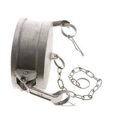 Camlock DN 90 (4'') Edelstahl-Kupplungsendkappe Typ DC MIL-C-27487