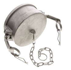 Camlock DN 90 (4'') Edelstahl-Kupplungsendkappe Typ DC MIL-C-27487