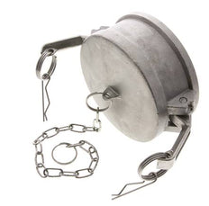 Camlock DN 90 (4'') Edelstahl-Kupplungsendkappe Typ DC MIL-C-27487