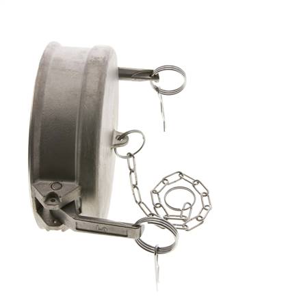 Camlock DN 140 (6'') Edelstahl-Kupplungsendkappe Typ DC MIL-C-27487