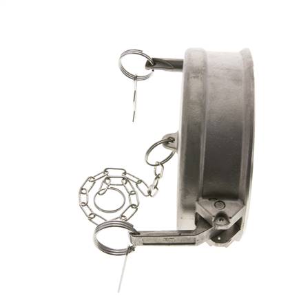 Camlock DN 120 (5'') Edelstahl-Kupplungsendkappe Typ DC MIL-C-27487