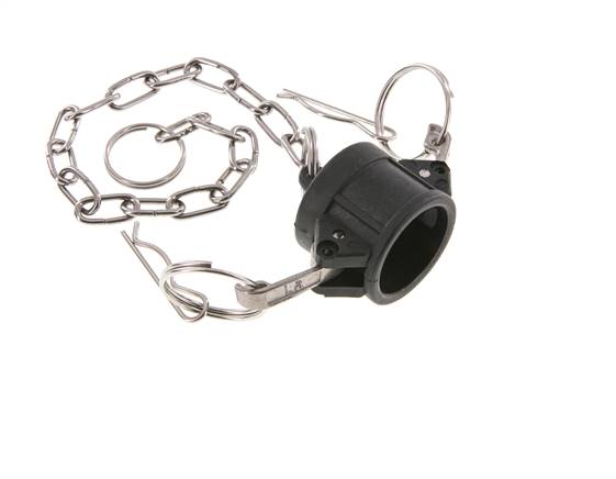 Camlock DN 20 (3/4'') Polypropylen-Kupplungsendkappe Typ DC MIL-C-27487