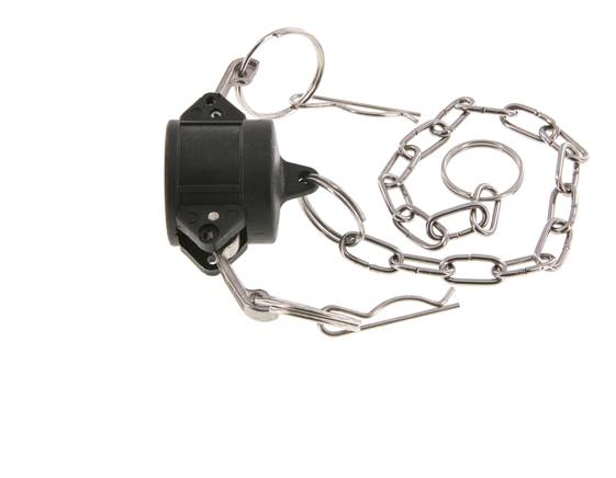 Camlock DN 20 (3/4'') Polypropylen-Kupplungsendkappe Typ DC MIL-C-27487