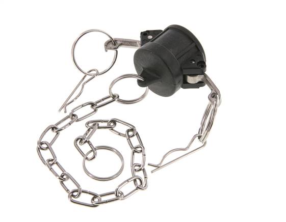 Camlock DN 20 (3/4'') Polypropylen-Kupplungsendkappe Typ DC MIL-C-27487