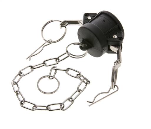 Camlock DN 25 (1'') Polypropylen-Kupplungsendkappe Typ DC MIL-C-27487