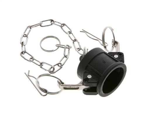 Camlock DN 25 (1'') Polypropylen-Kupplungsendkappe Typ DC MIL-C-27487