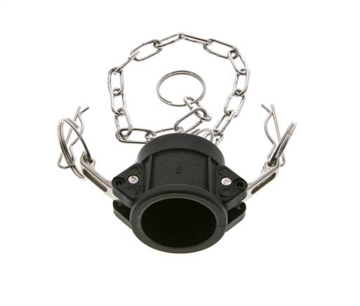 Camlock DN 25 (1'') Polypropylen-Kupplungsendkappe Typ DC MIL-C-27487