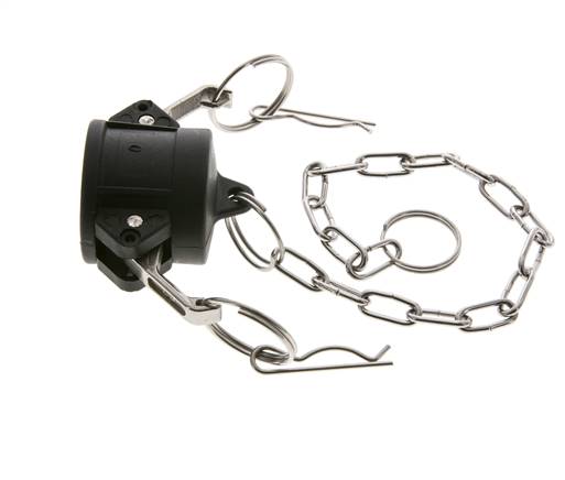 Camlock DN 25 (1'') Polypropylen-Kupplungsendkappe Typ DC MIL-C-27487