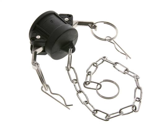 Camlock DN 25 (1'') Polypropylen-Kupplungsendkappe Typ DC MIL-C-27487