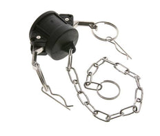 Camlock DN 25 (1'') Polypropylen-Kupplungsendkappe Typ DC MIL-C-27487