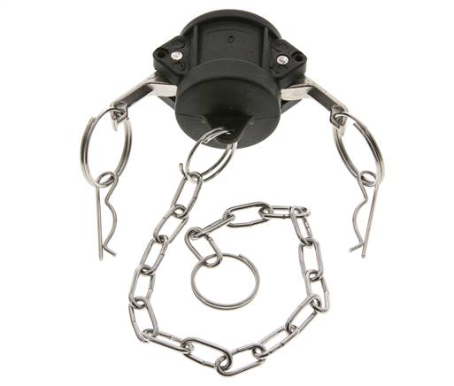 Camlock DN 25 (1'') Polypropylen-Kupplungsendkappe Typ DC MIL-C-27487