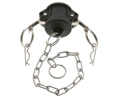 Camlock DN 25 (1'') Polypropylen-Kupplungsendkappe Typ DC MIL-C-27487