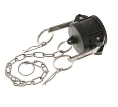 Camlock DN 32 (1 1/4'') Polypropylen-Kupplungsendkappe Typ DC MIL-C-27487