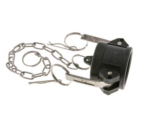 Camlock DN 32 (1 1/4'') Polypropylen-Kupplungsendkappe Typ DC MIL-C-27487