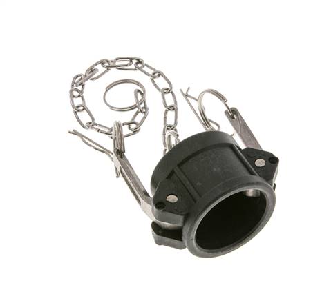 Camlock DN 32 (1 1/4'') Polypropylen-Kupplungsendkappe Typ DC MIL-C-27487