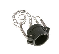 Camlock DN 32 (1 1/4'') Polypropylen-Kupplungsendkappe Typ DC MIL-C-27487