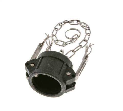 Camlock DN 32 (1 1/4'') Polypropylen-Kupplungsendkappe Typ DC MIL-C-27487