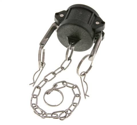 Camlock DN 32 (1 1/4'') Polypropylen-Kupplungsendkappe Typ DC MIL-C-27487