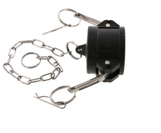 Camlock DN 40 (1 1/2'') Polypropylen-Kupplungsendkappe Typ DC MIL-C-27487