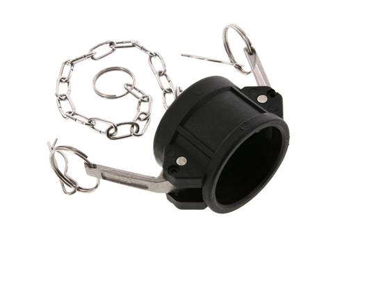 Camlock DN 40 (1 1/2'') Polypropylen-Kupplungsendkappe Typ DC MIL-C-27487