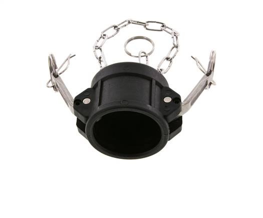 Camlock DN 40 (1 1/2'') Polypropylen-Kupplungsendkappe Typ DC MIL-C-27487