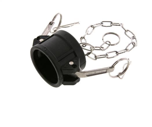 Camlock DN 40 (1 1/2'') Polypropylen-Kupplungsendkappe Typ DC MIL-C-27487