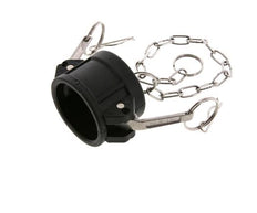 Camlock DN 40 (1 1/2'') Polypropylen-Kupplungsendkappe Typ DC MIL-C-27487