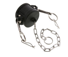 Camlock DN 40 (1 1/2'') Polypropylen-Kupplungsendkappe Typ DC MIL-C-27487