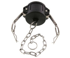 Camlock DN 40 (1 1/2'') Polypropylen-Kupplungsendkappe Typ DC MIL-C-27487