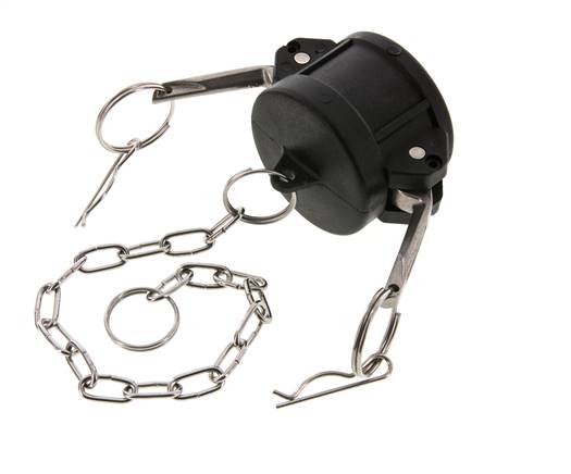 Camlock DN 40 (1 1/2'') Polypropylen-Kupplungsendkappe Typ DC MIL-C-27487