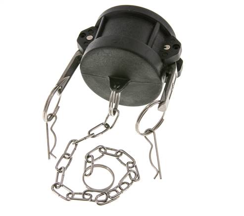Camlock DN 50 (2'') Polypropylen-Kupplungsendkappe Typ DC MIL-C-27487