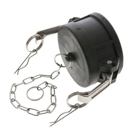 Camlock DN 75 (3'') Polypropylen-Kupplungsendkappe Typ DC MIL-C-27487