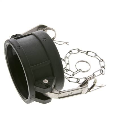 Camlock DN 75 (3'') Polypropylen-Kupplungsendkappe Typ DC MIL-C-27487