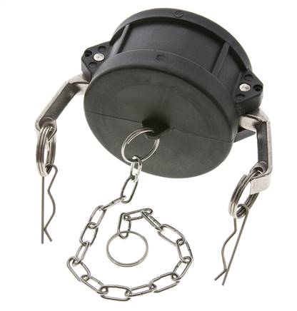 Camlock DN 75 (3'') Polypropylen-Kupplungsendkappe Typ DC MIL-C-27487