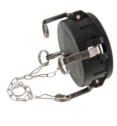Camlock DN 90 (4'') Polypropylen-Kupplungsendkappe Typ DC MIL-C-27487