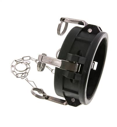 Camlock DN 90 (4'') Polypropylen-Kupplungsendkappe Typ DC MIL-C-27487