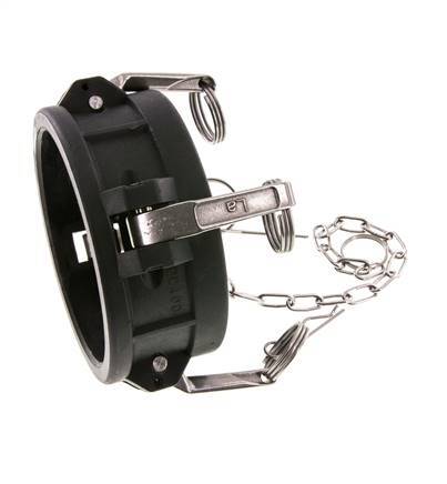 Camlock DN 90 (4'') Polypropylen-Kupplungsendkappe Typ DC MIL-C-27487