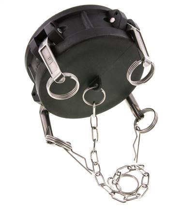 Camlock DN 90 (4'') Polypropylen-Kupplungsendkappe Typ DC MIL-C-27487