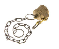 Camlock DN 15 (1/2'') Messing-Kupplungsendkappe Typ DC MIL-C-27487