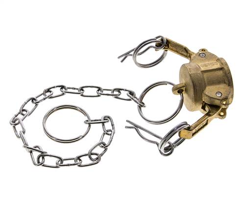 Camlock DN 15 (1/2'') Messing-Kupplungsendkappe Typ DC MIL-C-27487