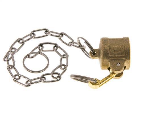 Camlock DN 15 (1/2'') Messing-Kupplungsendkappe Typ DC MIL-C-27487