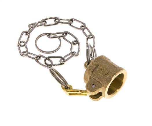 Camlock DN 15 (1/2'') Messing-Kupplungsendkappe Typ DC MIL-C-27487