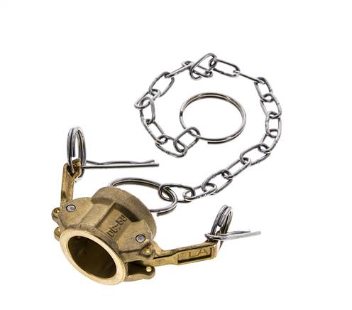 Camlock DN 15 (1/2'') Messing-Kupplungsendkappe Typ DC MIL-C-27487