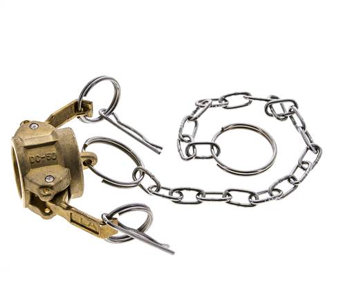 Camlock DN 15 (1/2'') Messing-Kupplungsendkappe Typ DC MIL-C-27487