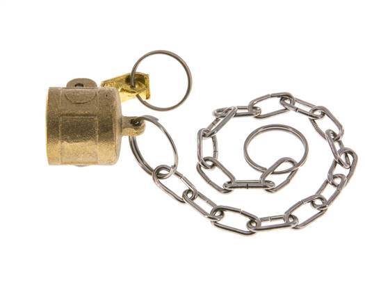 Camlock DN 15 (1/2'') Messing-Kupplungsendkappe Typ DC MIL-C-27487