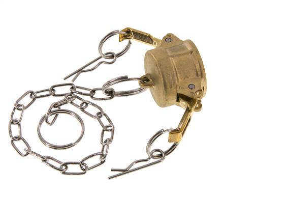 Camlock DN 20 (3/4'') Messing-Kupplungsendkappe Typ DC MIL-C-27487