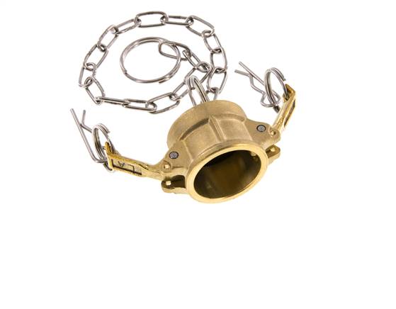 Camlock DN 20 (3/4'') Messing-Kupplungsendkappe Typ DC MIL-C-27487
