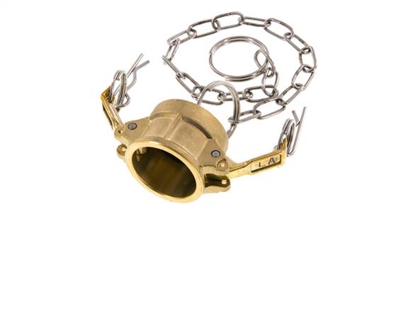Camlock DN 20 (3/4'') Messing-Kupplungsendkappe Typ DC MIL-C-27487