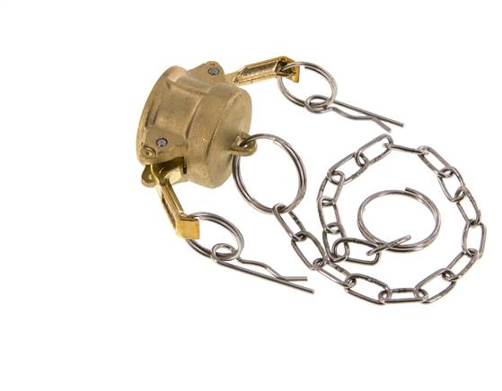 Camlock DN 20 (3/4'') Messing-Kupplungsendkappe Typ DC MIL-C-27487