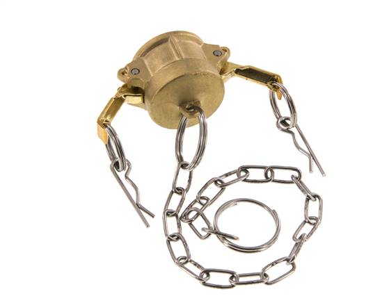 Camlock DN 20 (3/4'') Messing-Kupplungsendkappe Typ DC MIL-C-27487
